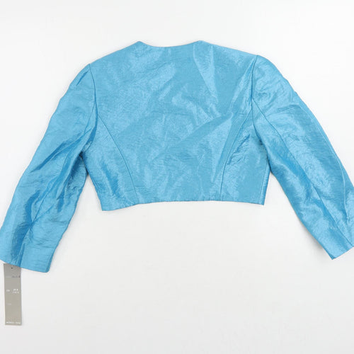 Michaela Louisa Womens Blue Jacket Size 8