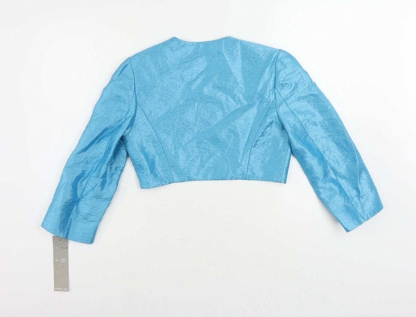 Michaela Louisa Womens Blue Jacket Size 8