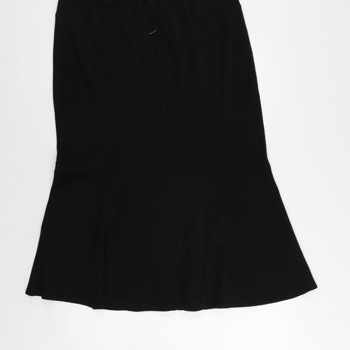 Gray & Osbourn Womens Black Acrylic Flare Skirt Size 16 - Elastic Waist