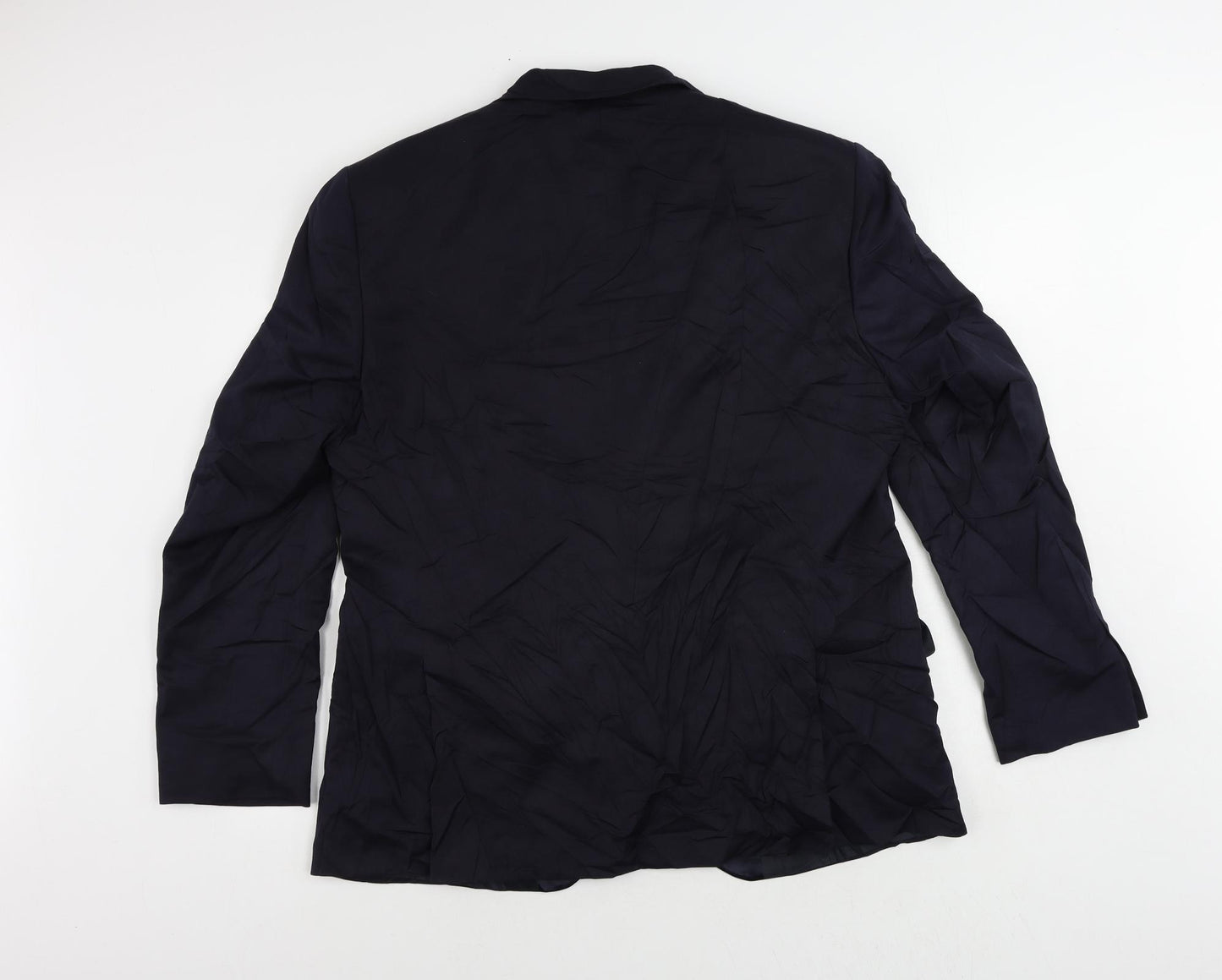 Marks and Spencer Mens Blue Polyester Tuxedo Suit Jacket Size 44 Regular