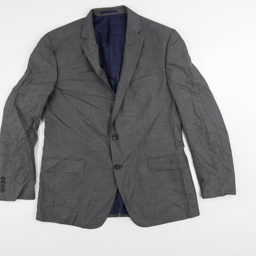 Marks and Spencer Mens Grey Wool Jacket Suit Jacket Size 41 Regular