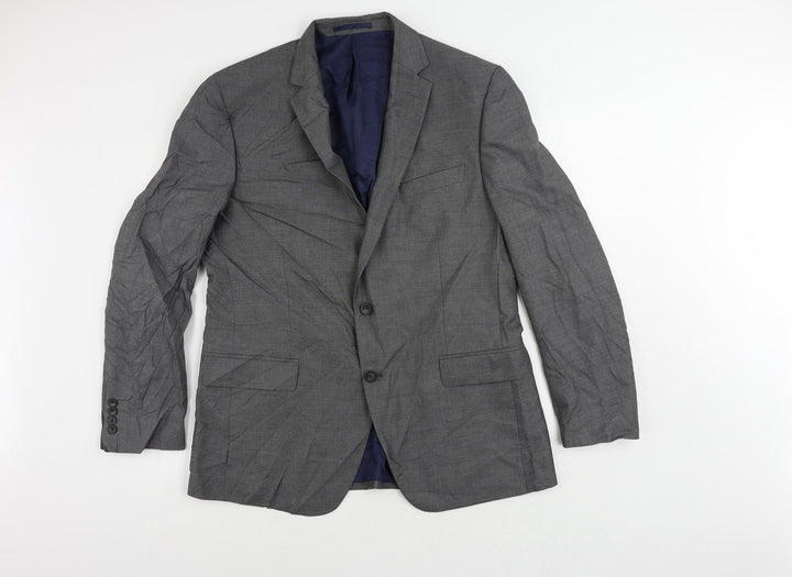 Marks and Spencer Mens Grey Wool Jacket Suit Jacket Size 41 Regular