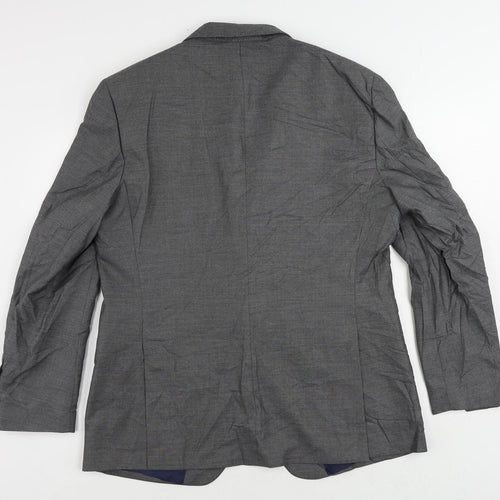 Marks and Spencer Mens Grey Wool Jacket Suit Jacket Size 41 Regular