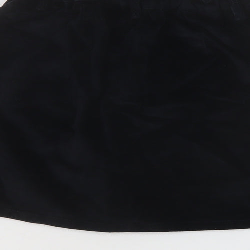 Matalan Girls Blue Cotton A-Line Skirt Size 11 Years Regular Button