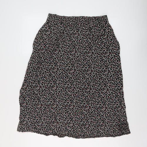 John Lewis Womens Multicoloured Geometric Viscose A-Line Skirt Size 12