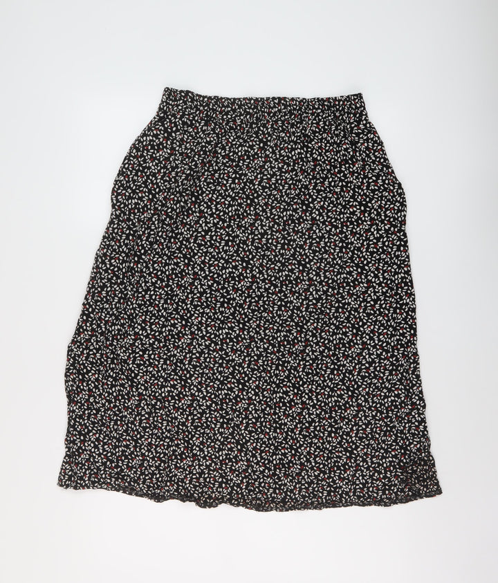 John Lewis Womens Multicoloured Geometric Viscose A-Line Skirt Size 12