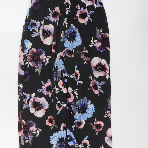 H&M, Girls Blue Floral Polyester Jumpsuit One-Piece Size 12-13 Years Pullover