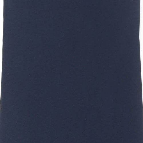 Vera Moda Womens Blue Polyester Maxi Size M Scoop Neck Pullover