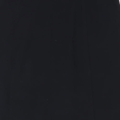Gerry Weber Womens Black Polyester A-Line Skirt Size 14 Zip - Buckle