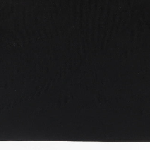 Mango Womens Black Polyester Basic Blouse Size S Square Neck - Button Detail