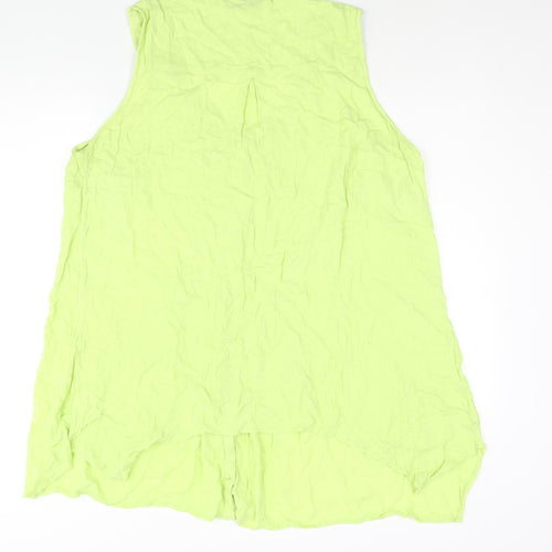 Arcadia Womens Green Viscose Camisole Blouse Size 28 Scoop Neck