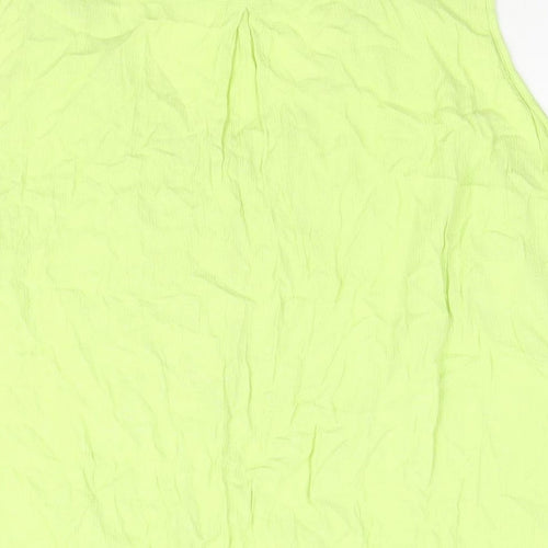 Arcadia Womens Green Viscose Camisole Blouse Size 28 Scoop Neck