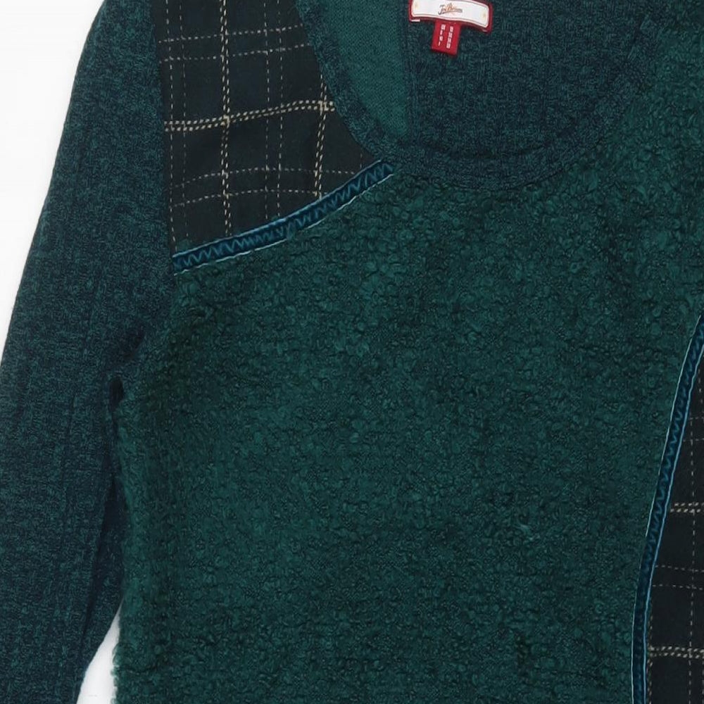 Joe Browns Womens Blue Polyester Jumper Dress Size 10 Boat Neck Pullover