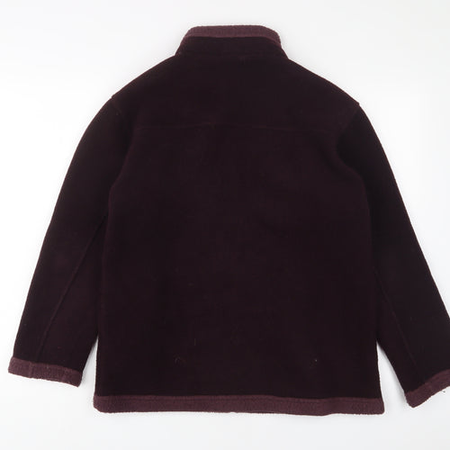Marks and Spencer Womens Purple Jacket Size 12 Zip