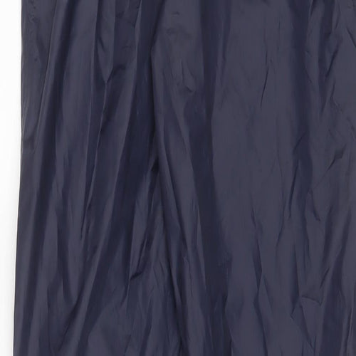 DECATHLON Womens Blue Nylon Rain Trousers Trousers Size 30 in L33 in Regular Drawstring