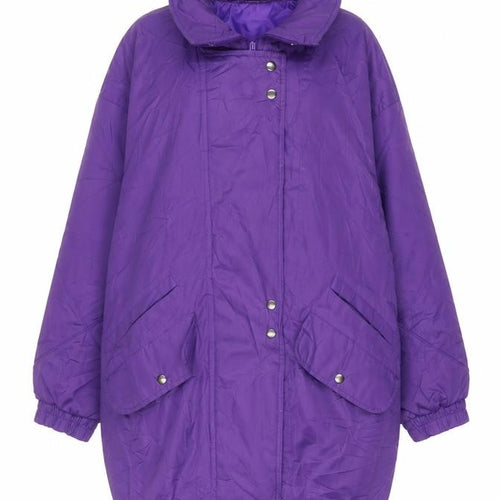 Casual Women Womens Purple Jacket Coat Size 10 Zip - Pockets