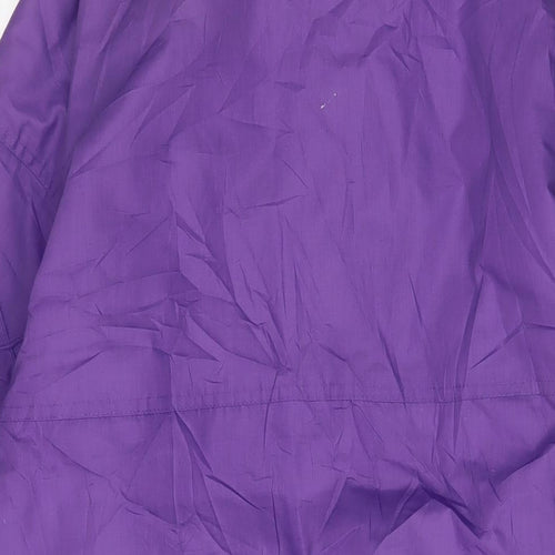 Casual Women Womens Purple Jacket Coat Size 10 Zip - Pockets