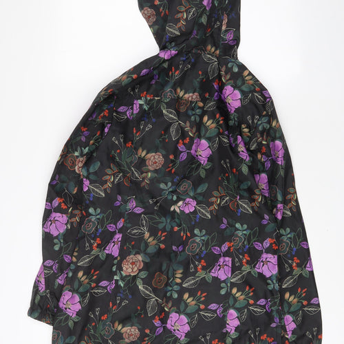 B.You Womens Multicoloured Floral Jacket Size 10 Zip - Pockets