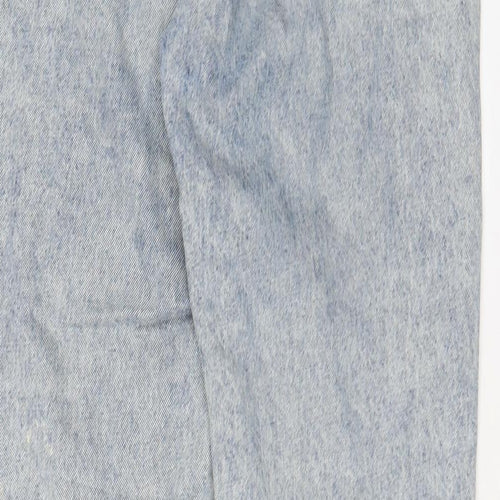 Pull&Bear Womens Blue Cotton Mom Jeans Size 8 L28 in Regular Zip
