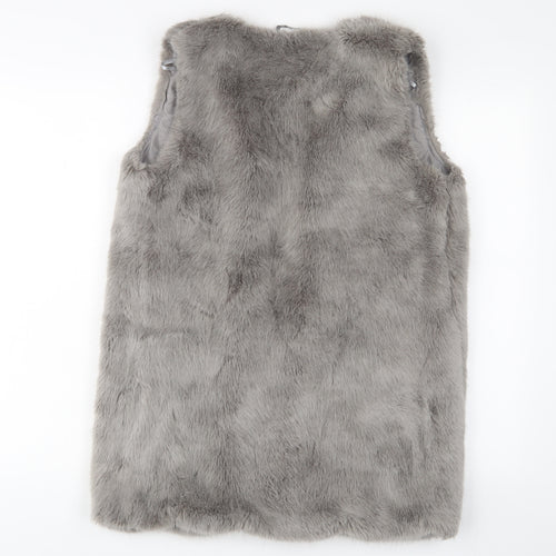 New Look Womens Grey Jacket Size 8 - Open