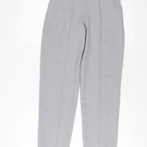 Emma Collection Womens Blue Polyester Trousers Size 8 L28 in Regular