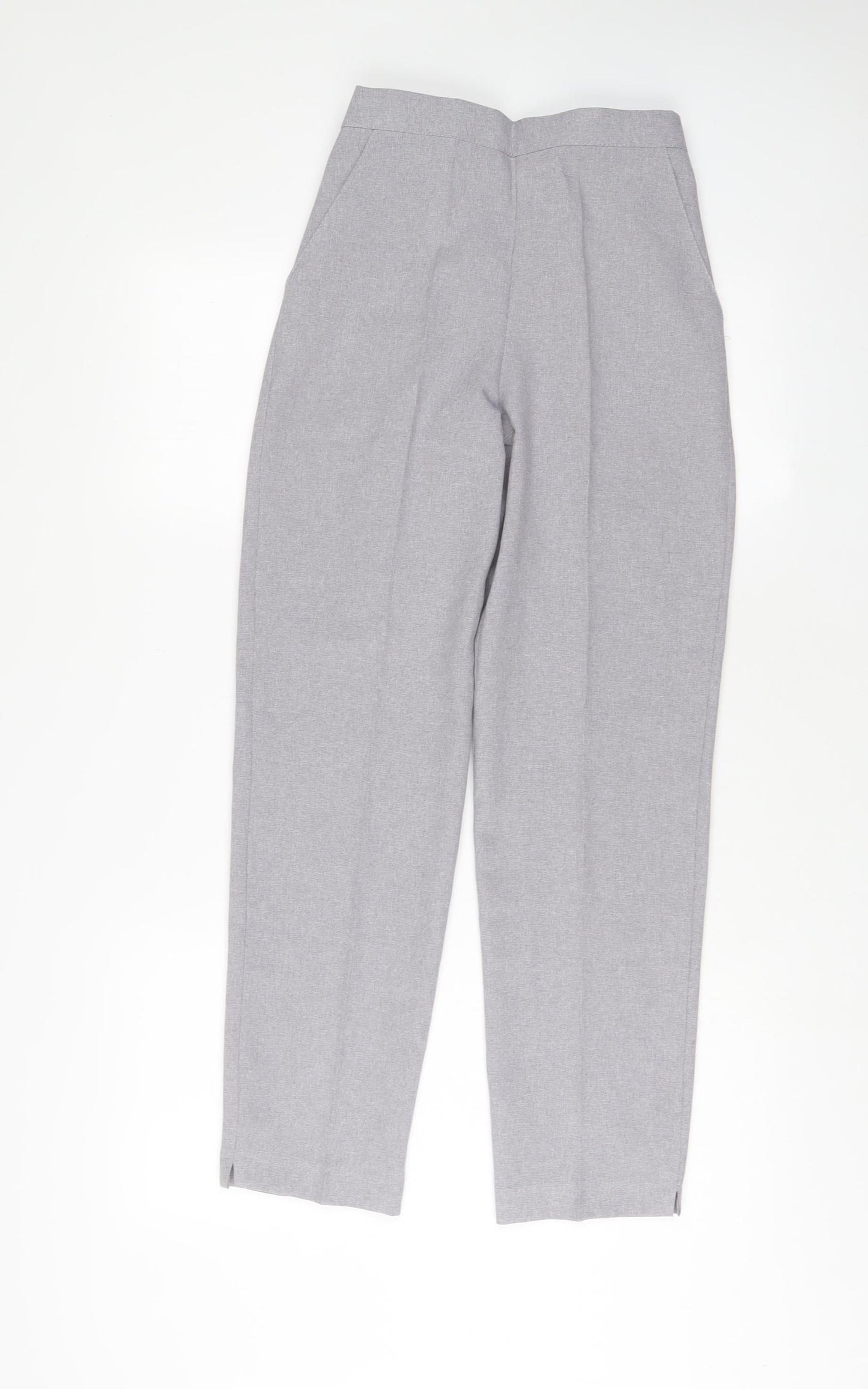 Emma Collection Womens Blue Polyester Trousers Size 8 L28 in Regular