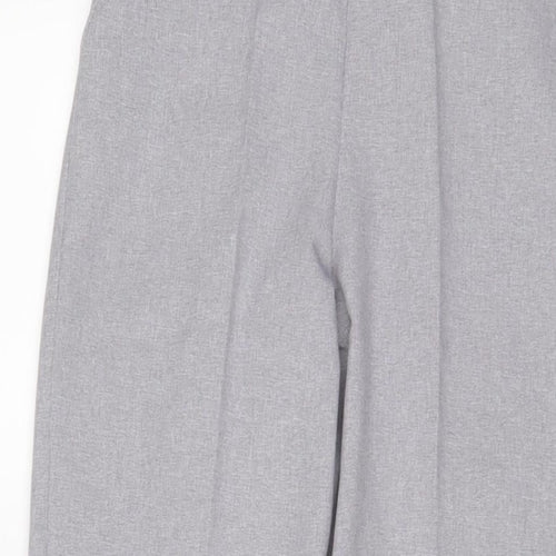 Emma Collection Womens Blue Polyester Trousers Size 8 L28 in Regular