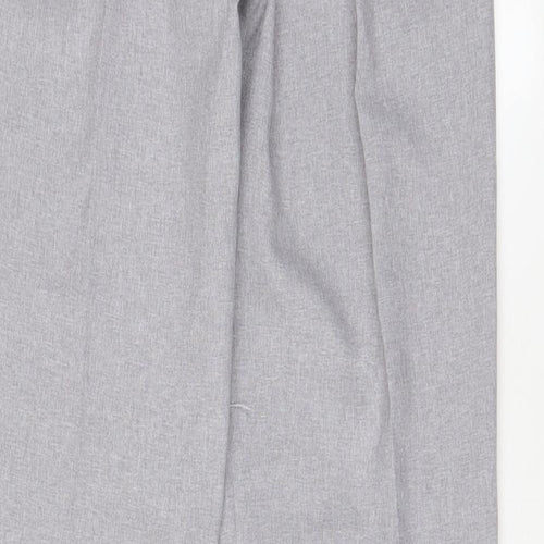 Emma Collection Womens Blue Polyester Trousers Size 8 L28 in Regular