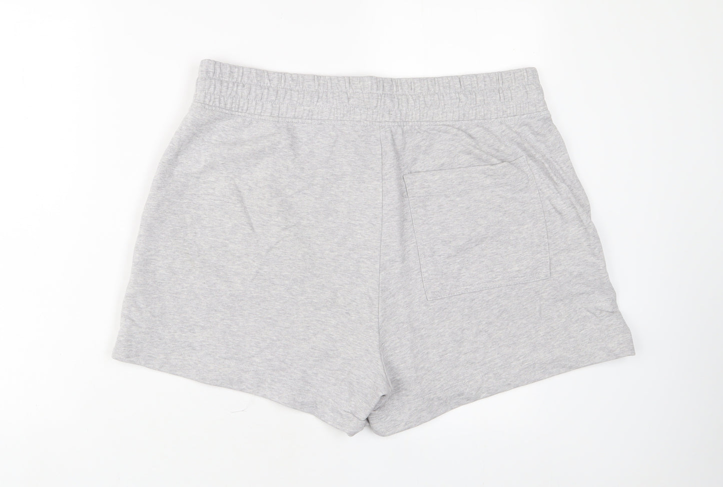 Marks and Spencer Womens Grey Cotton Sailor Shorts Size 18 L3 in Regular Drawstring