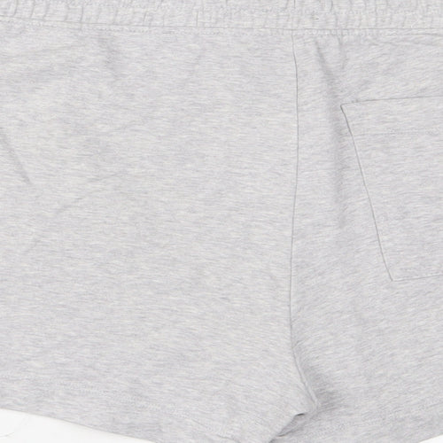 Marks and Spencer Womens Grey Cotton Sailor Shorts Size 18 L3 in Regular Drawstring