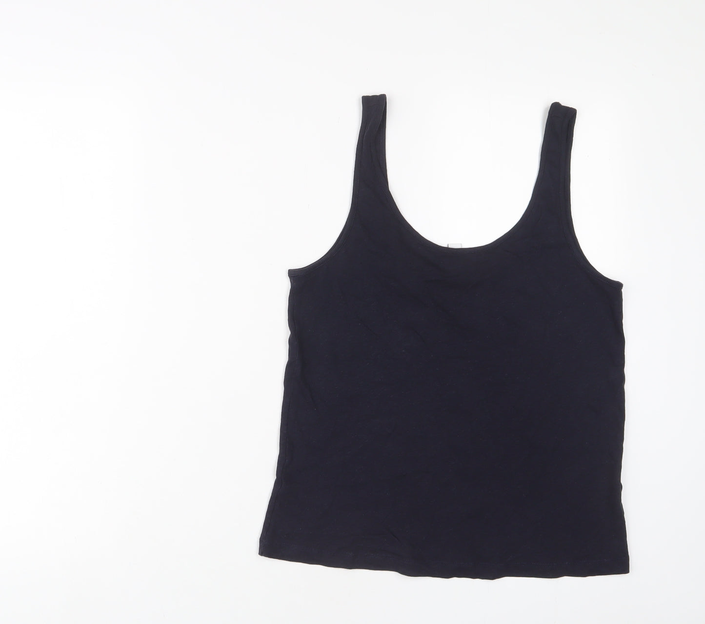 & Other Stories Womens Blue Cotton Basic T-Shirt Size XS Scoop Neck