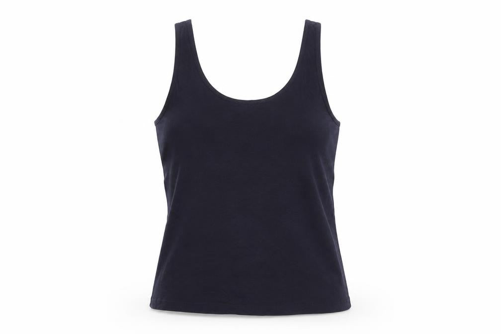 & Other Stories Womens Blue Cotton Basic T-Shirt Size XS Scoop Neck