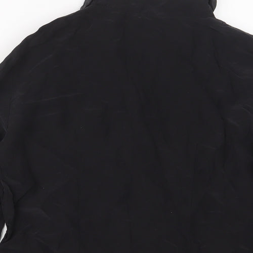 & Other Stories Womens Black Viscose Basic Button-Up Size 10 Collared