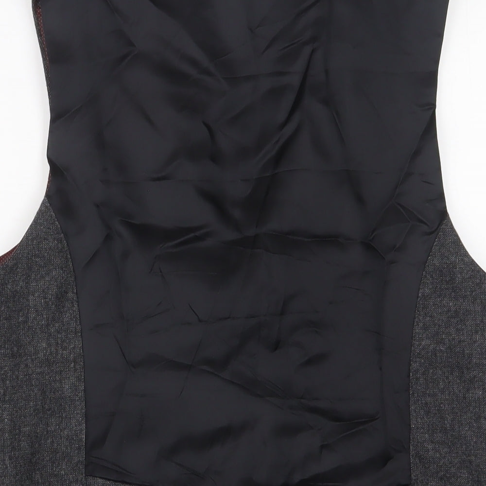 REMUS Mens Grey Wool Jacket Suit Waistcoat Size 40 Regular