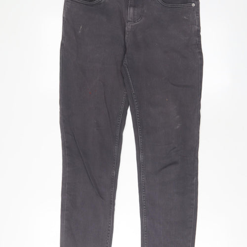 Denim & Co. Mens Grey Cotton Skinny Jeans Size 28 in L30 in Regular Zip