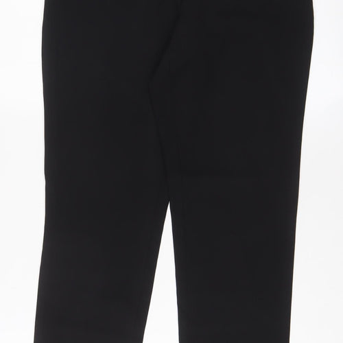 New Look Womens Black Polyester Trousers Size 6 L29 in Regular Hook & Eye