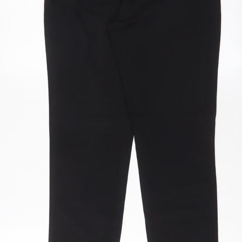 New Look Womens Black Polyester Trousers Size 6 L29 in Regular Hook & Eye