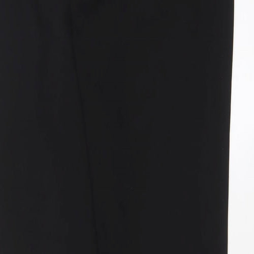 New Look Womens Black Polyester Trousers Size 6 L29 in Regular Hook & Eye
