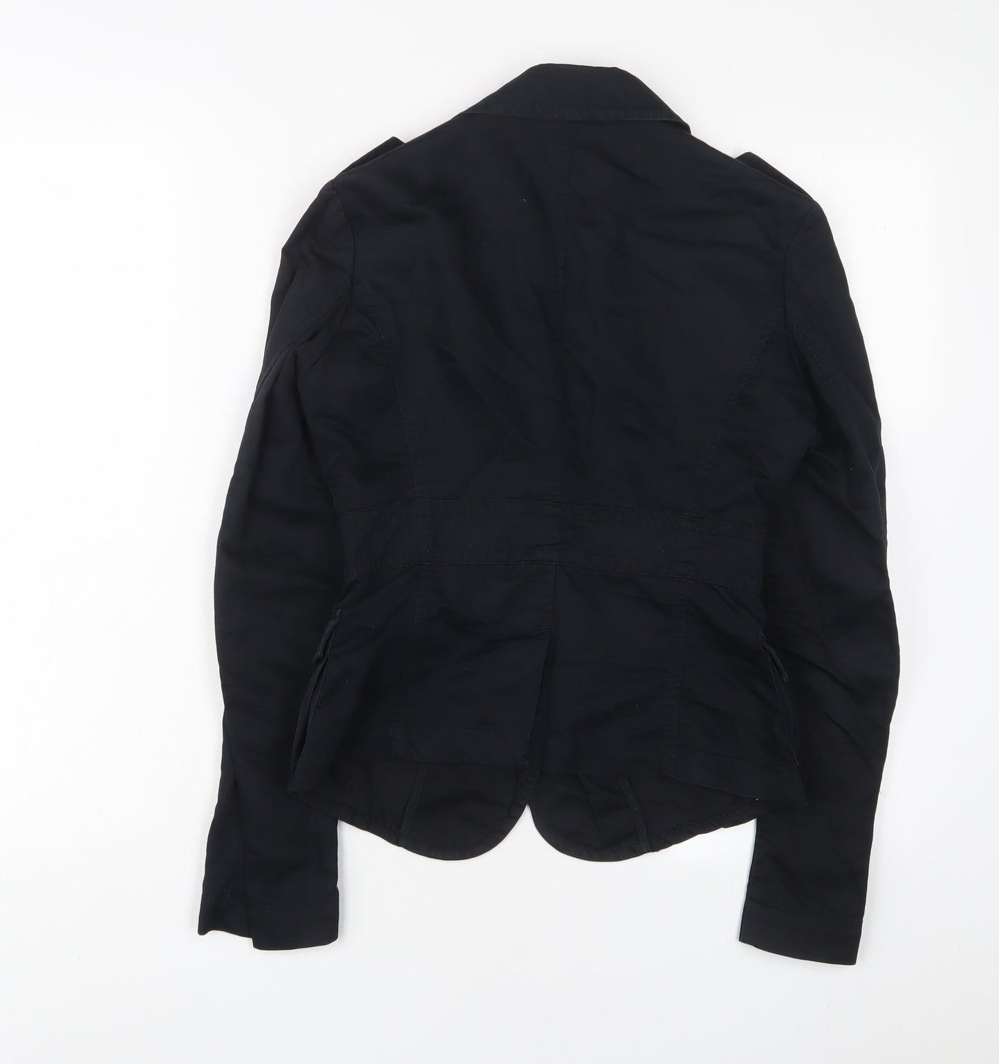 Mexx Womens Black Jacket Blazer Size 8 Button