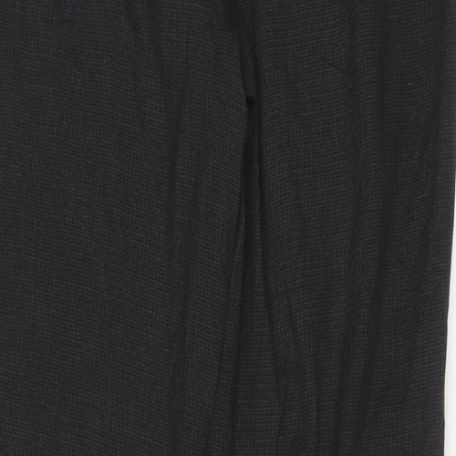 Marks and Spencer Womens Grey Polyester Trousers Size 12 L30 in Regular Zip