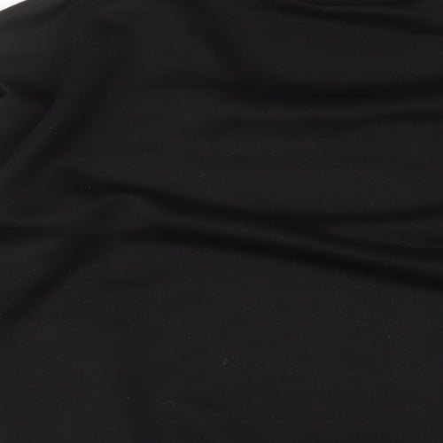 Boohoo Womens Black Polyester Pullover Sweatshirt Size 14 Pullover - Keyhole neck