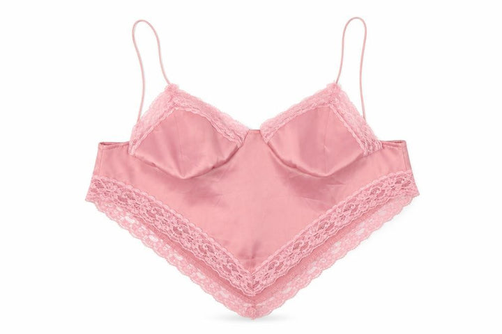 Nasty Gal Womens Pink Polyester Basic Blouse Size 10 Sweetheart - Lace Detail