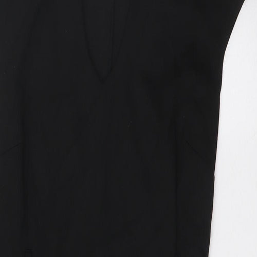 Femme Womens Black Polyester Pencil Dress Size 10 V-Neck