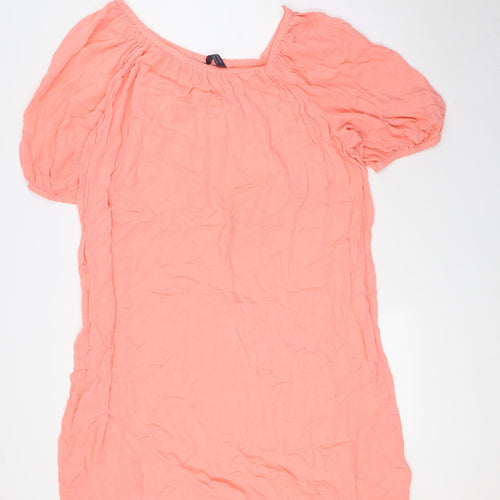 Marks and Spencer Womens Pink Viscose A-Line Size 20 Off the Shoulder - Beach Wear