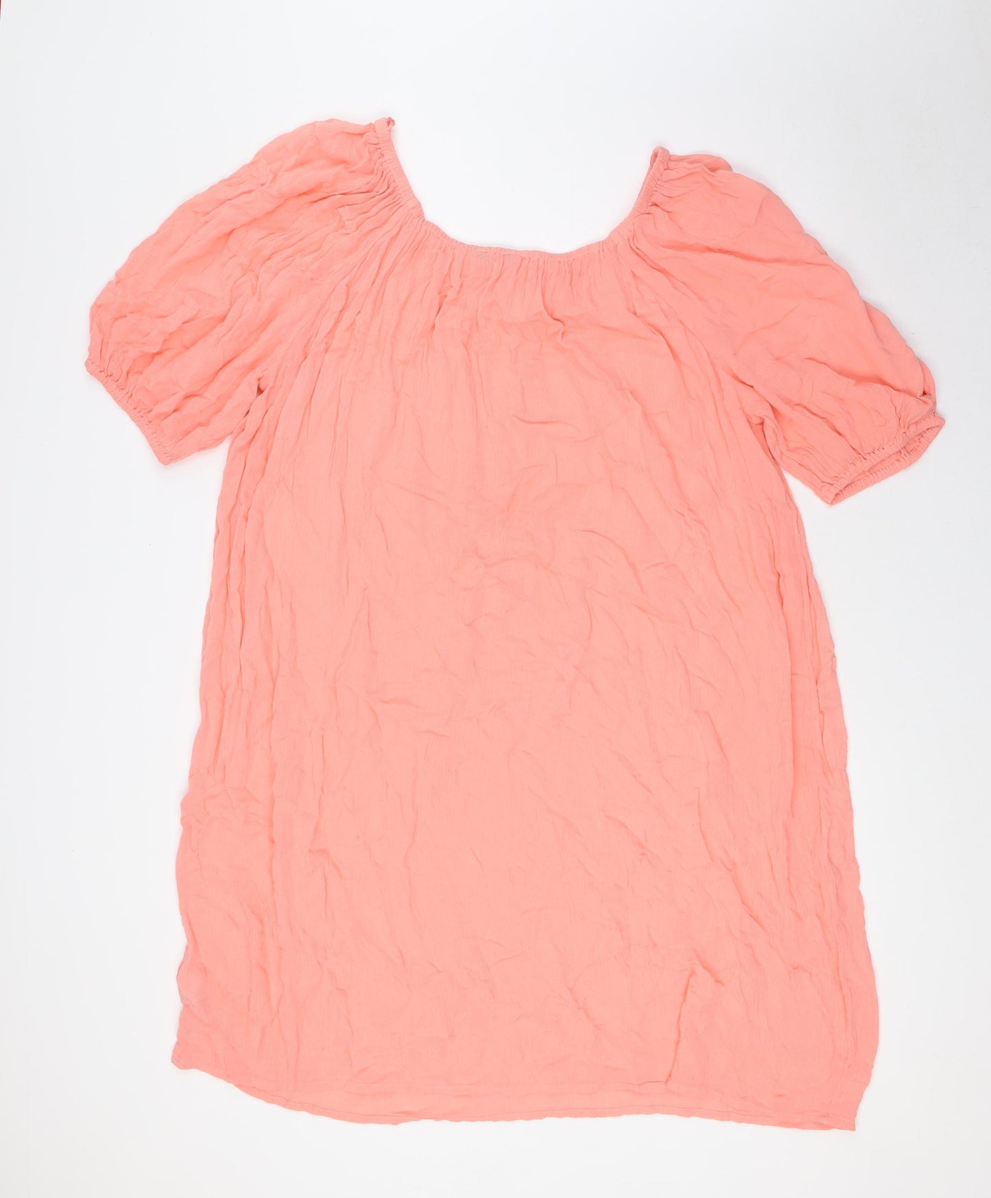 Marks and Spencer Womens Pink Viscose A-Line Size 20 Off the Shoulder - Beach Wear