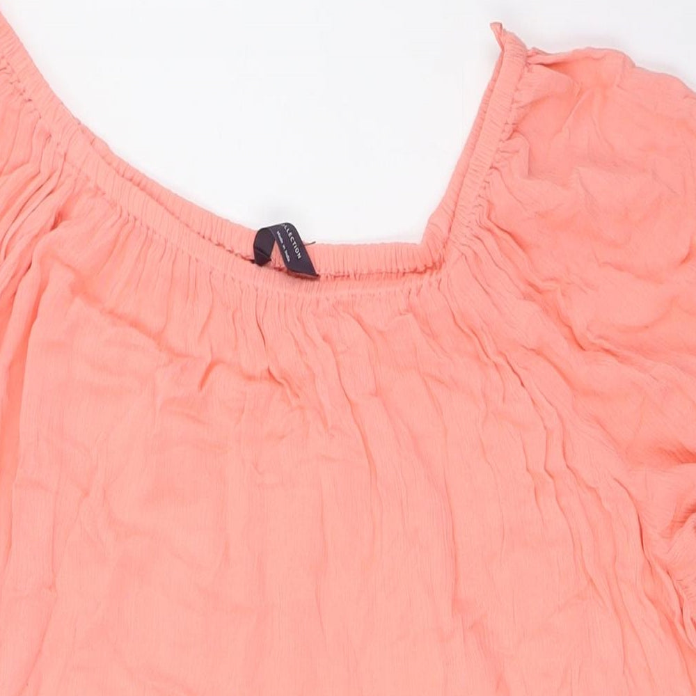 Marks and Spencer Womens Pink Viscose A-Line Size 20 Off the Shoulder - Beach Wear