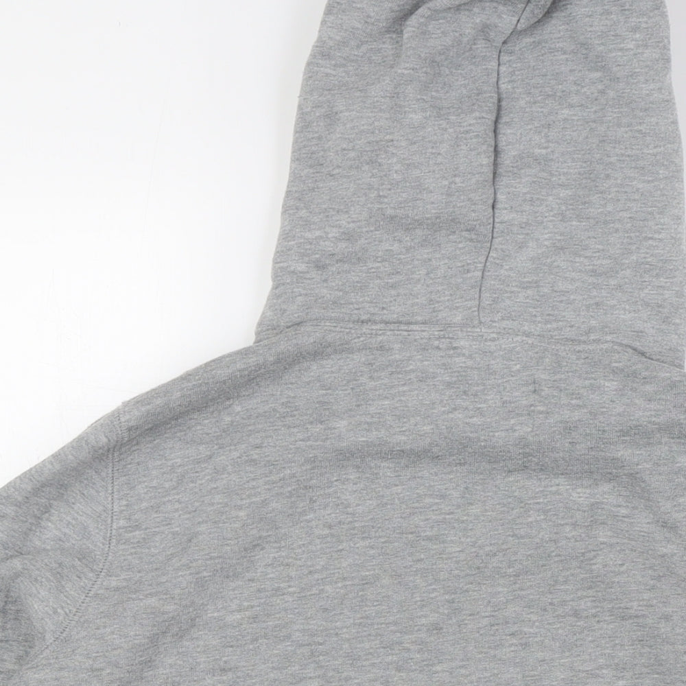 Jack Wills Womens Grey Cotton Pullover Hoodie Size 10