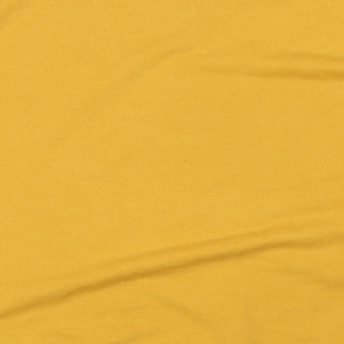 New Look Womens Yellow Polyester Pullover Sweatshirt Size 6