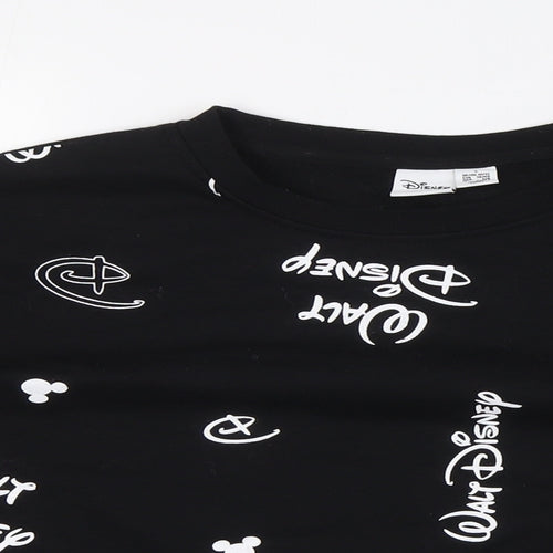 Disney Womens Black Polyester Pullover Sweatshirt Size S