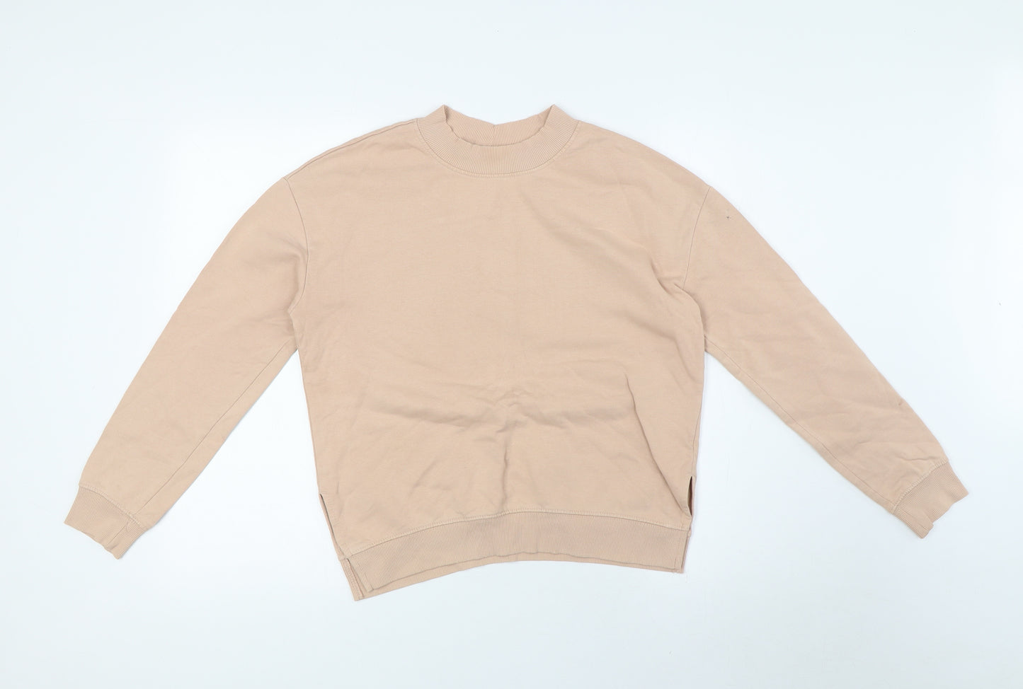 Divided Womens Pink Cotton Pullover Sweatshirt Size S